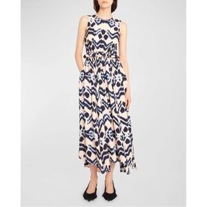 NEW ULLA JOHNSON evita asymmetric maxi dress in nimbus